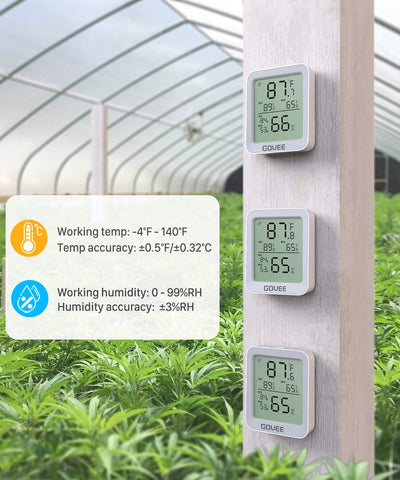 Govee H5075 en uso en salón mostrando control ambiental cómodo