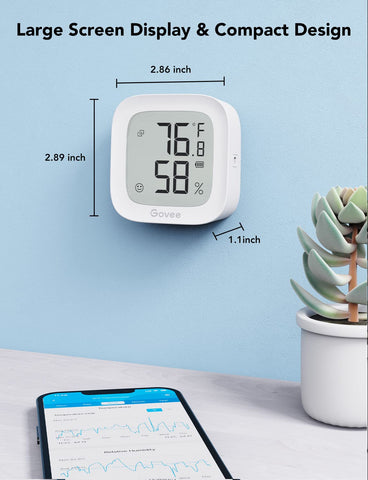 Govee en ambiente de sala de estar ilustrando control climático doméstico