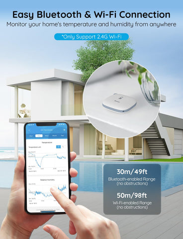 Govee H5179 detalle del sensor suizo para mediciones más precisas