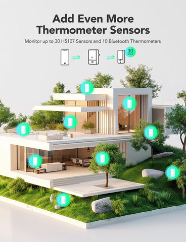 GoveeLife sensor dentro de invernadero, ventaja: preserva condiciones para plantas