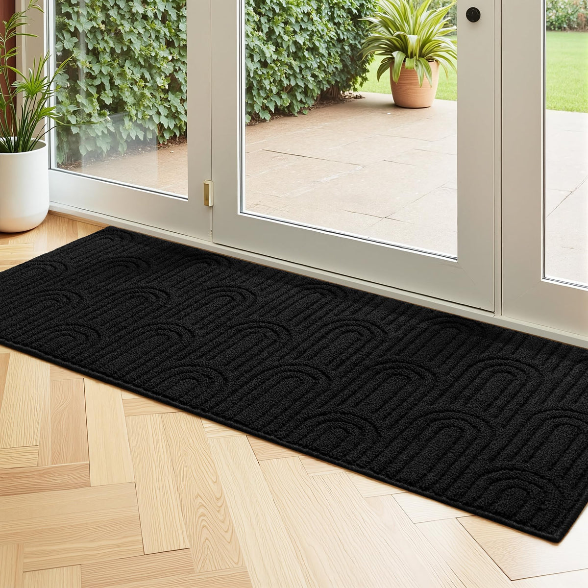 GRANNY SAYS felpudo frontal mostrando tamaño 20x47 y diseño resistente