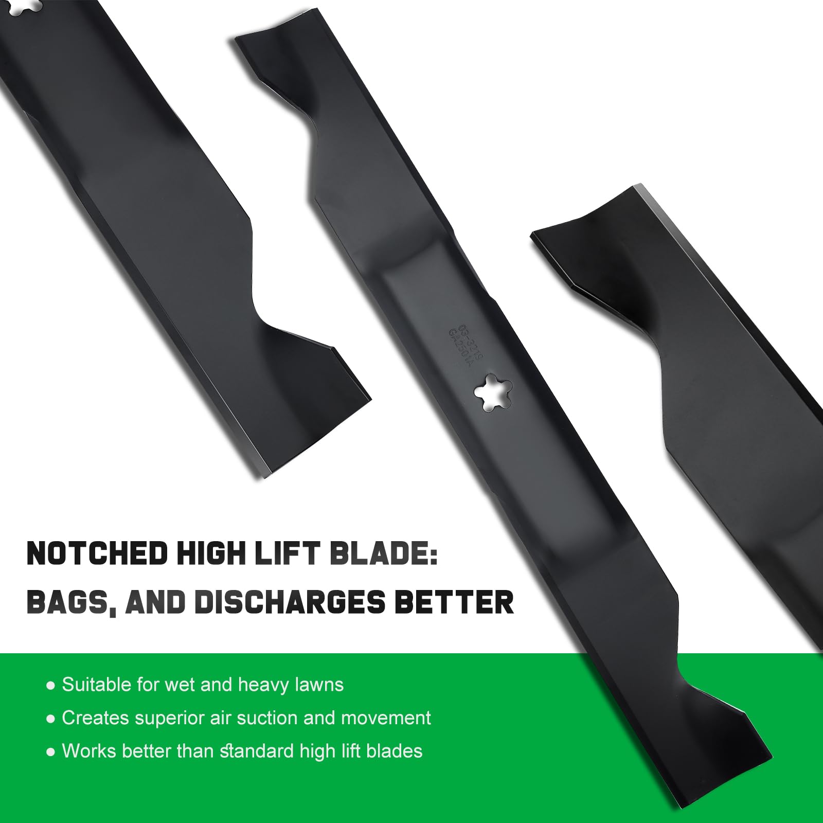 Grasscool descarga lateral en césped, reduce atascos y mejora flujo