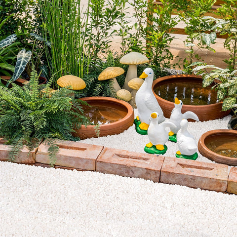 GreatBuddy jarrón de cristal con piedras blancas crea arreglo luminoso