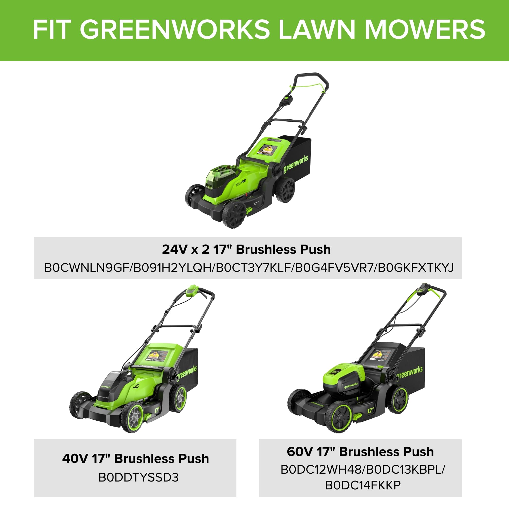 Greenworks detalle del filo con acero tratado y mayor durabilidad
