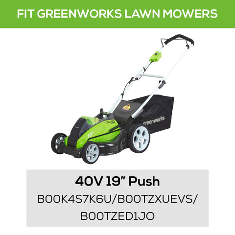Greenworks cuchilla detalle del borde afilado para cortes limpios