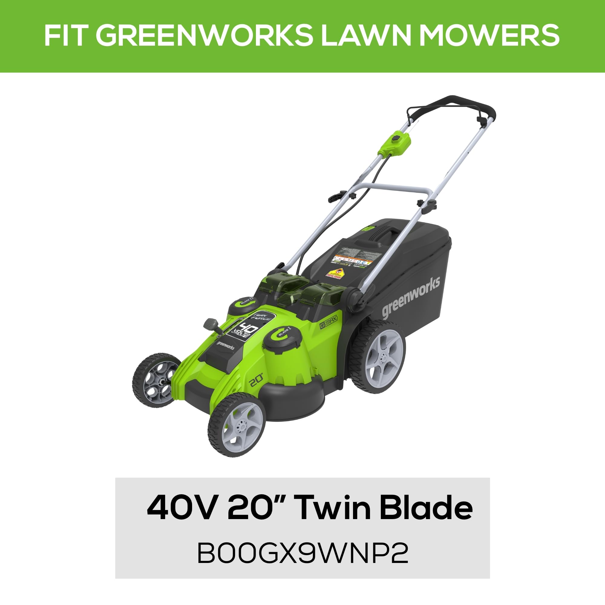 Greenworks primer plano del filo de acero templado para corte más nítido