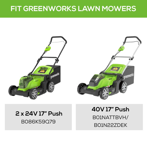 Greenworks detalle del bisel y filo que aporta cortes más limpios
