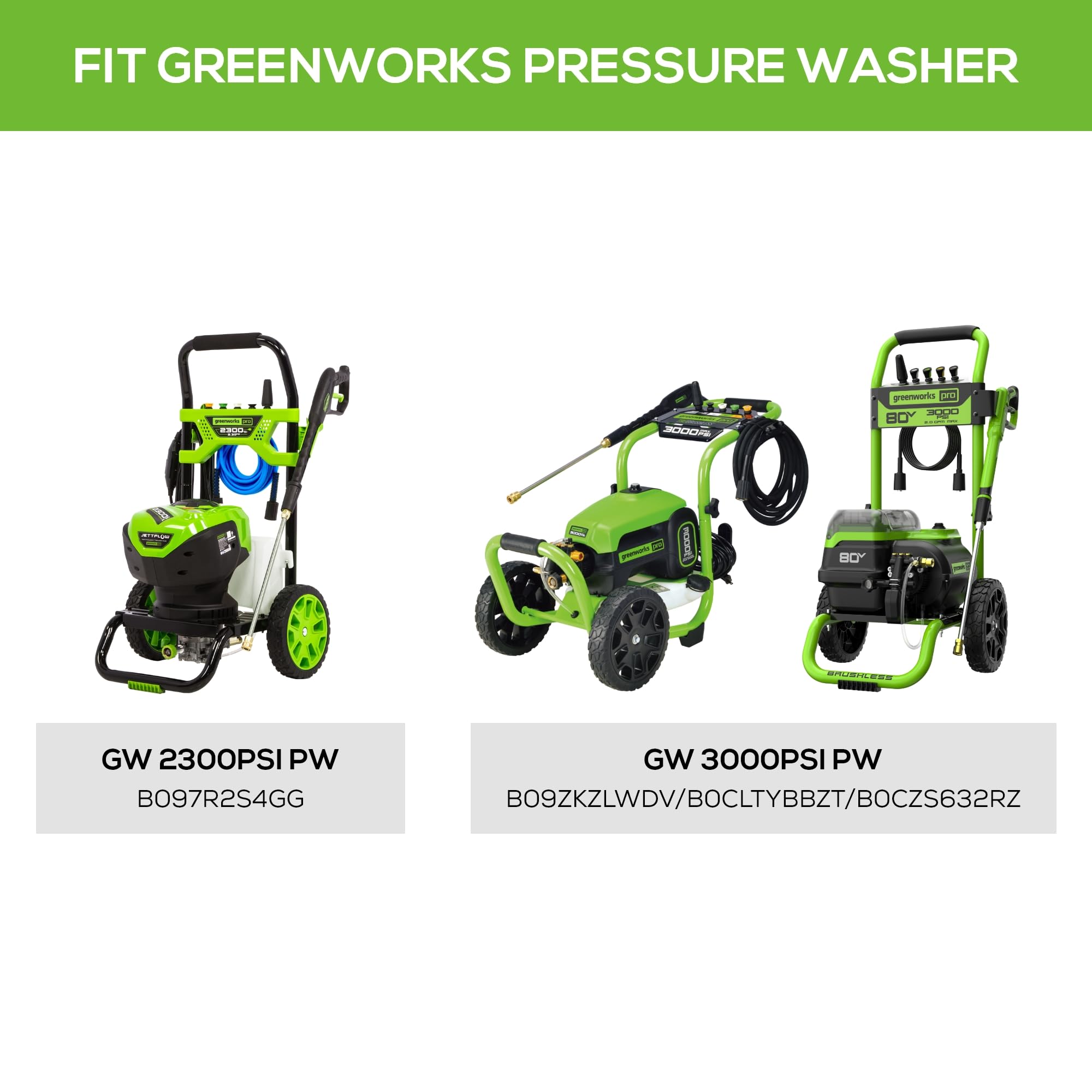 Greenworks detalle de cepillos internos con beneficio de limpieza uniforme