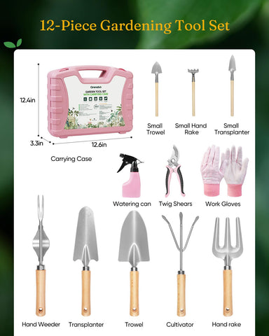Grenebo pala con estampado floral, elegante y funcional para trasplantes