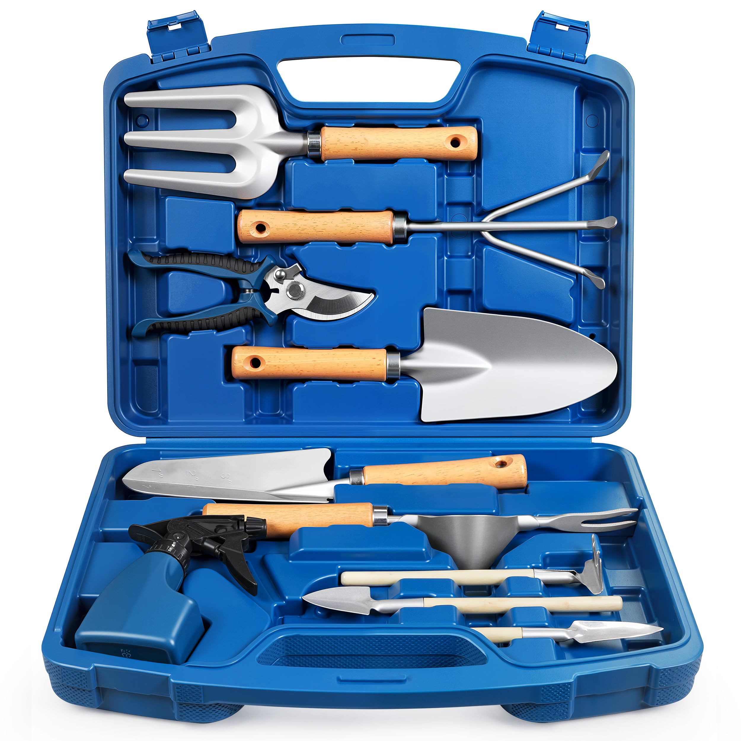 Grenebo vista general del kit 12 piezas con maletín azul, organización práctica