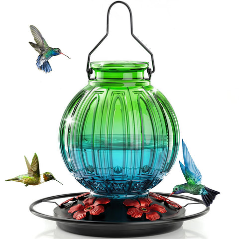 Grete Gotye comedero frontal de cristal, diseño atractivo para jardín