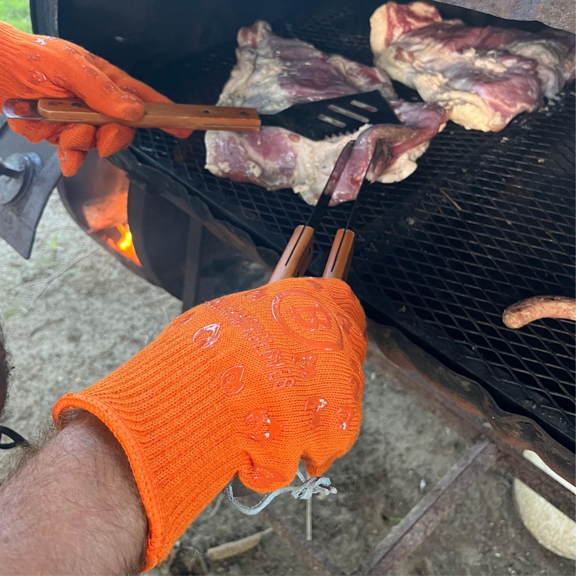 Grill Armor detalle de textura resistente para agarre seguro