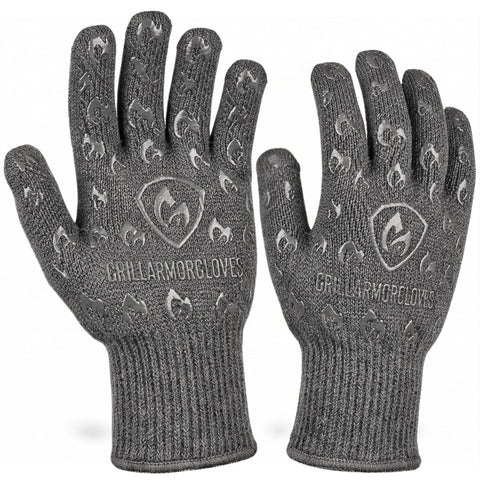 Grill Armor Gloves vista frontal con protección completa y control