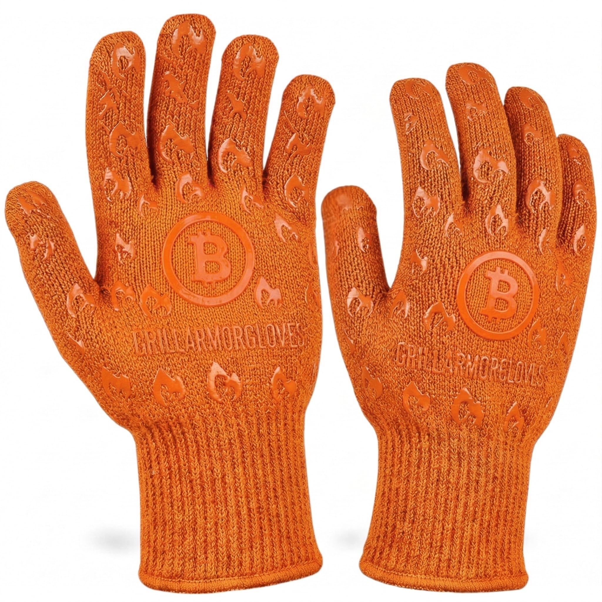 Grill Armor guantes frontal mostrando diseño con dedos y protección