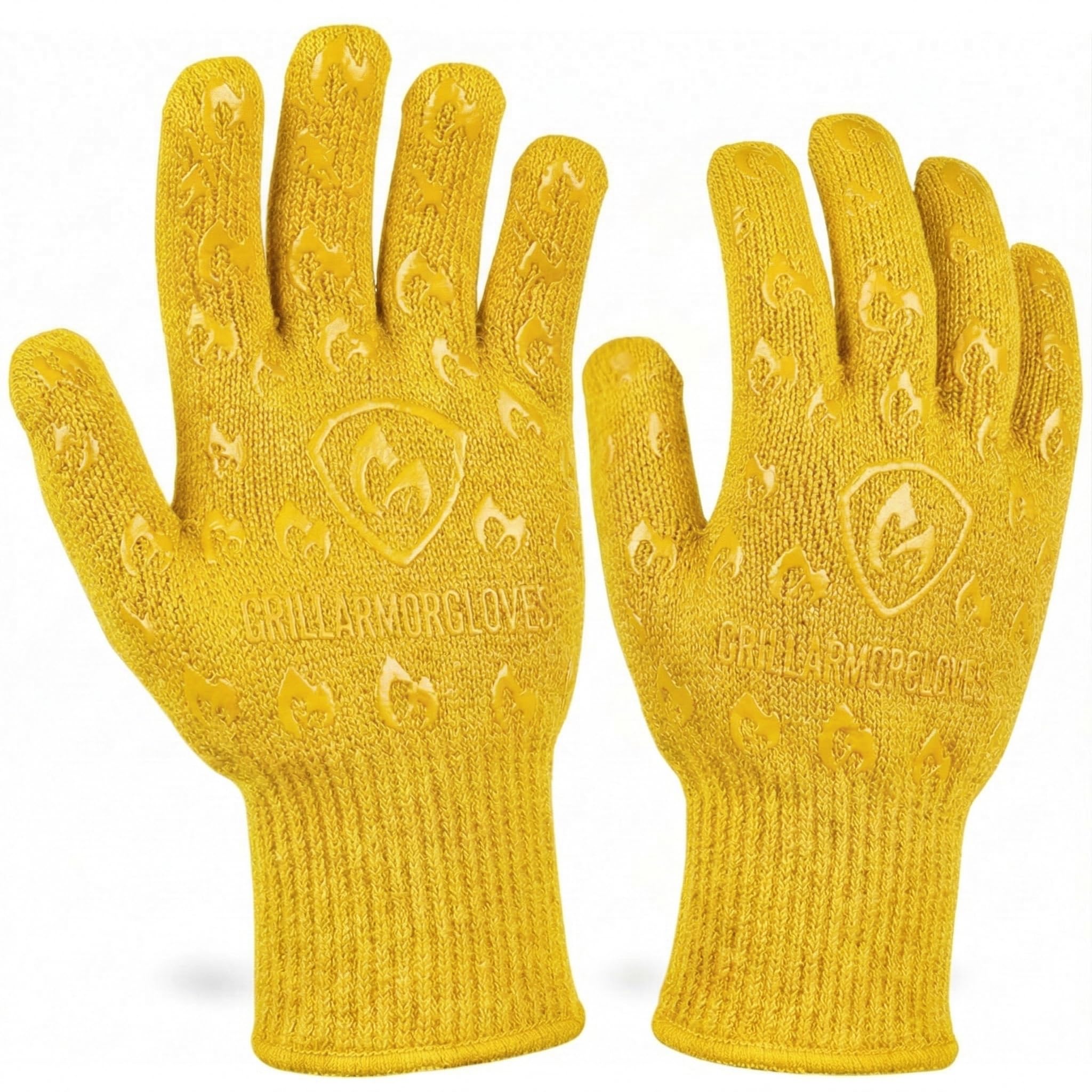 Grill Armor guantes frontal mostrando ajuste y dedos para control