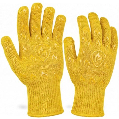 Grill Armor guantes frontal mostrando ajuste y dedos para control