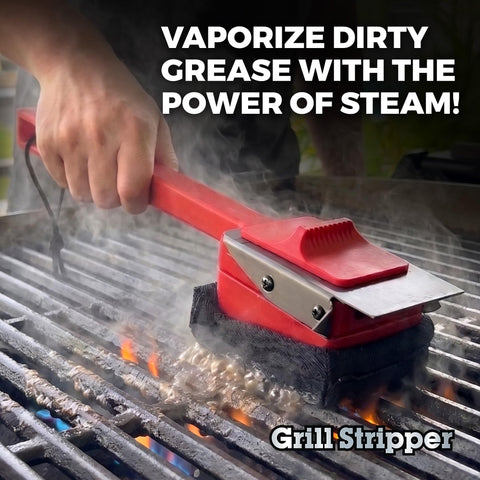 Grill Stripper detalle de la triple raspadora de titanio eficaz