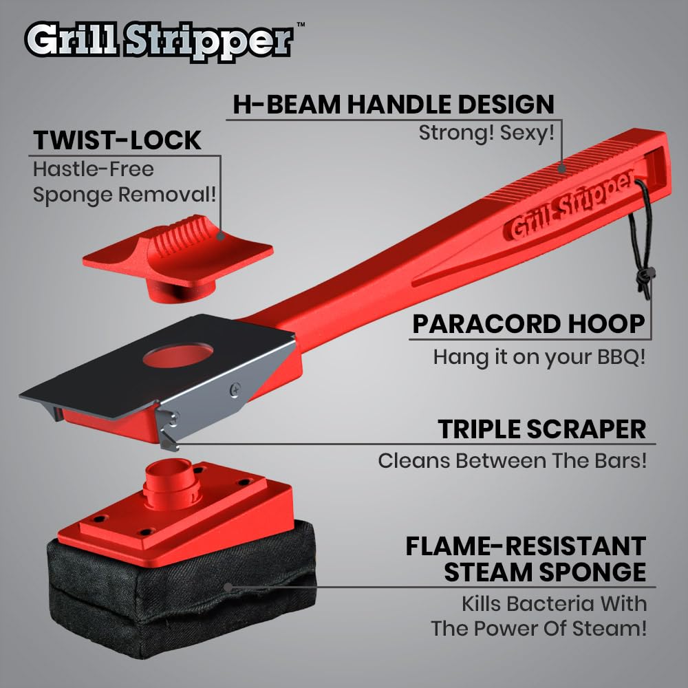 Grill Stripper esponja resistente al fuego para frotado seguro