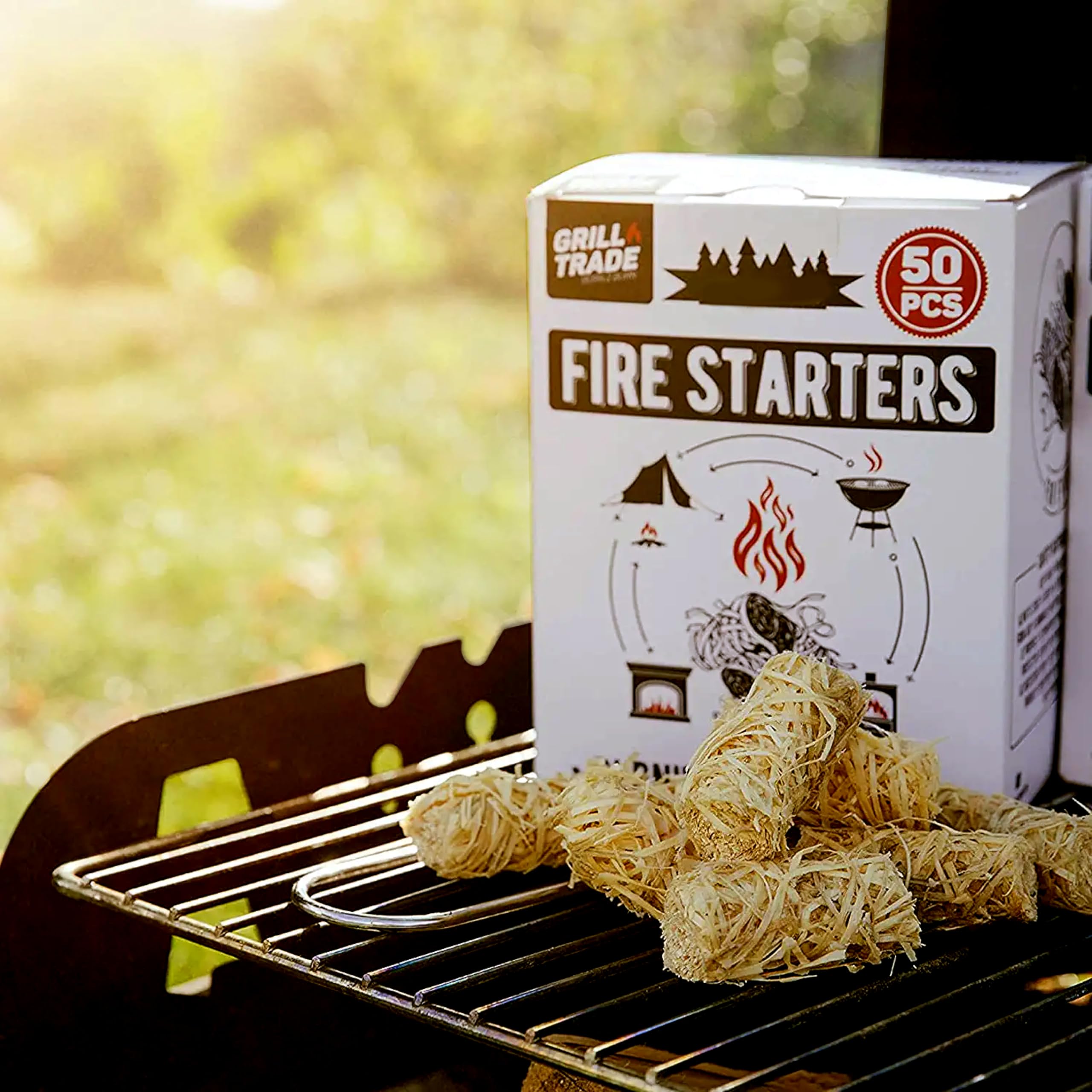 Grill Trade encendedores en hoguera de camping, fiable en exteriores