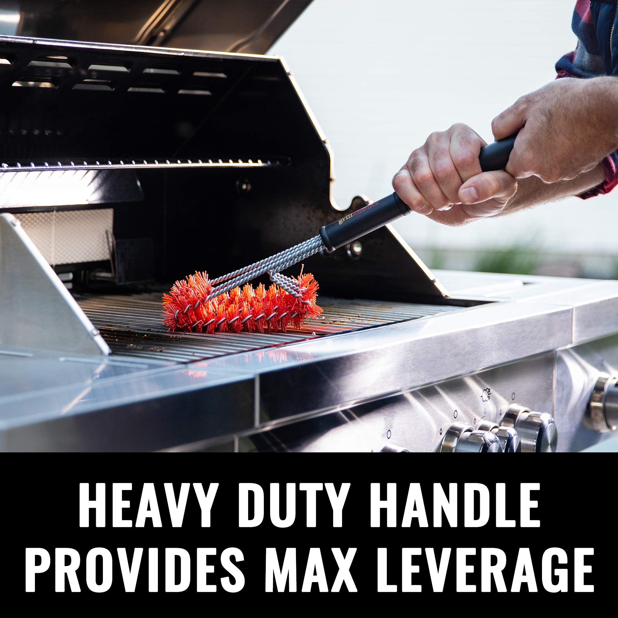 Grillaholics mango ergonómico con agarre cómodo y control seguro
