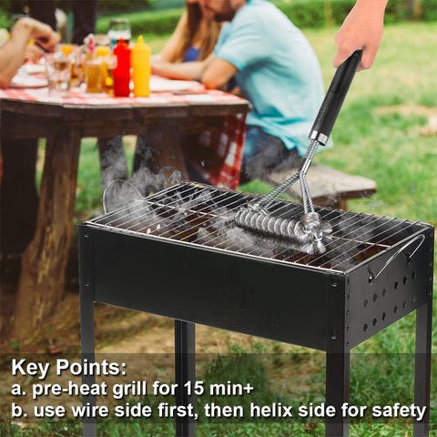 GRILLART comparación de 18 pulgadas mostrando escala portátil y protección