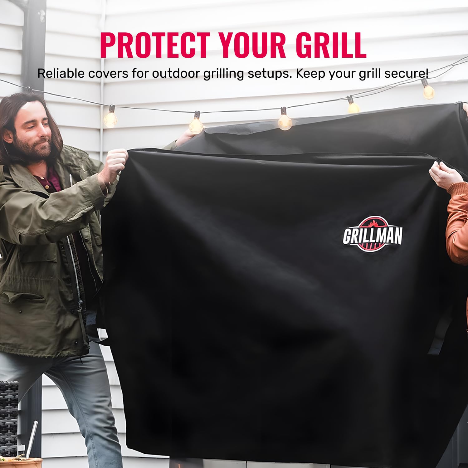 Grillman costura reforzada e impermeable, evita filtraciones de agua