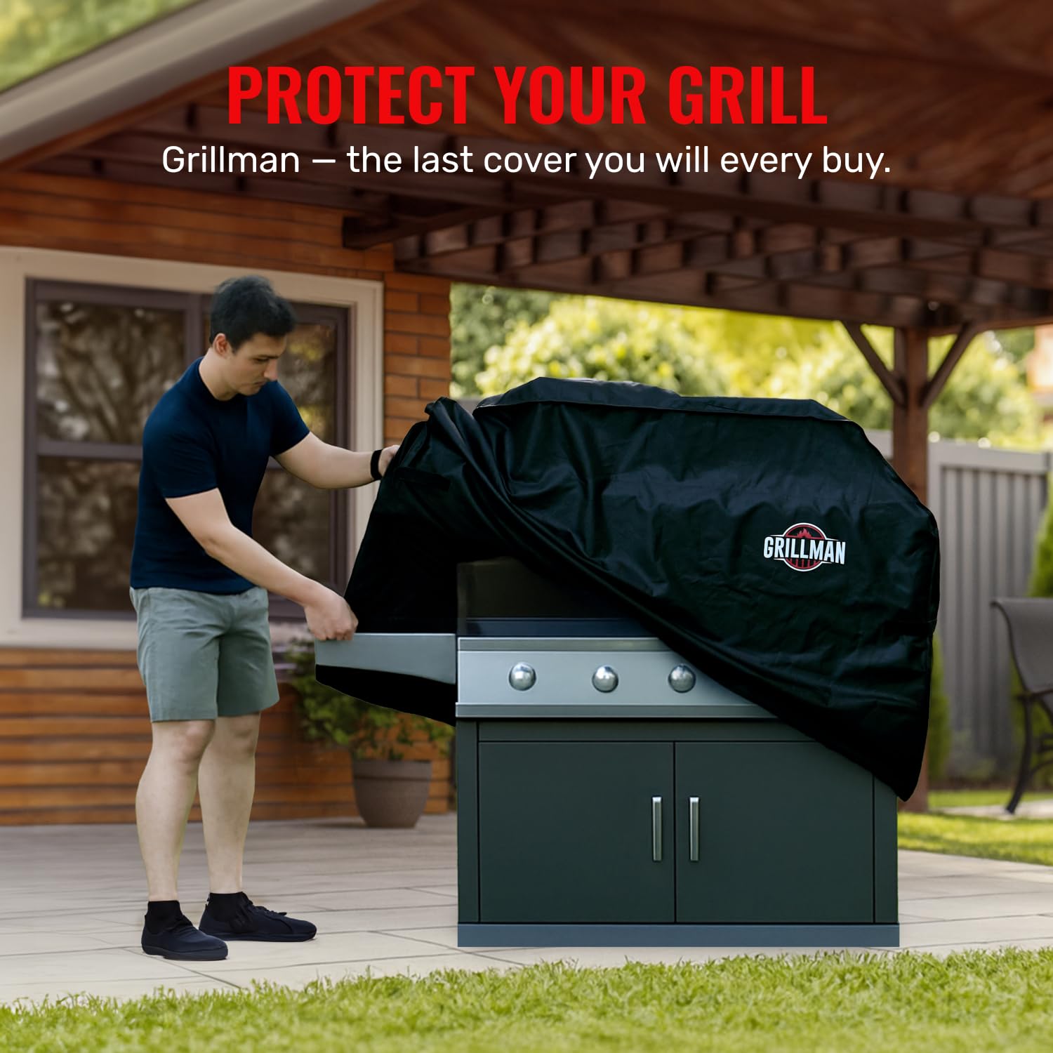 Grillman primer plano de costuras reforzadas que asegura durabilidad
