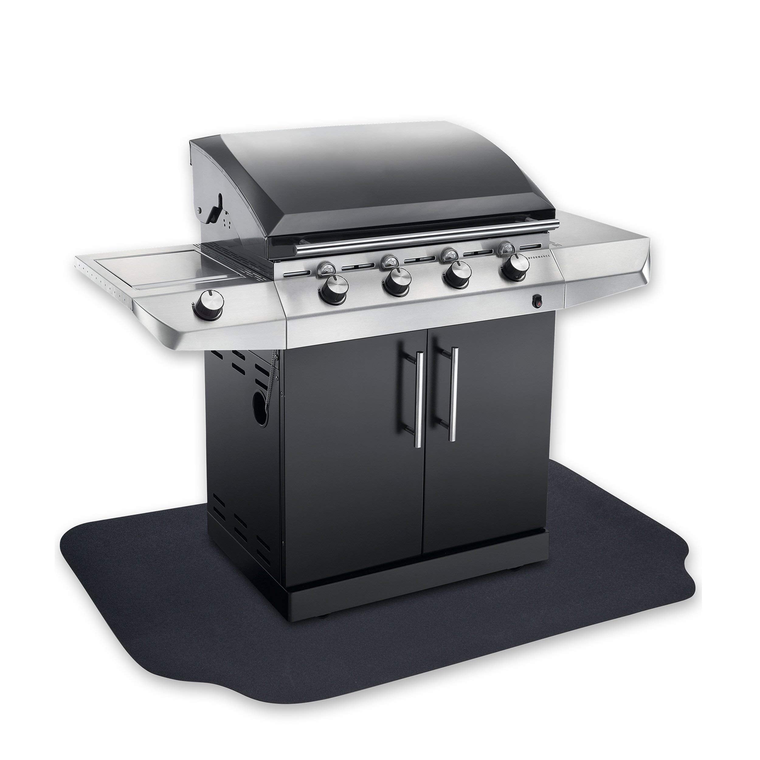 GRILLTEX vista frontal del tapete mostrando diseño y tamaño, protección inmediata