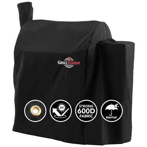 GrillTough funda frontal mostrando protección completa y apariencia resistente