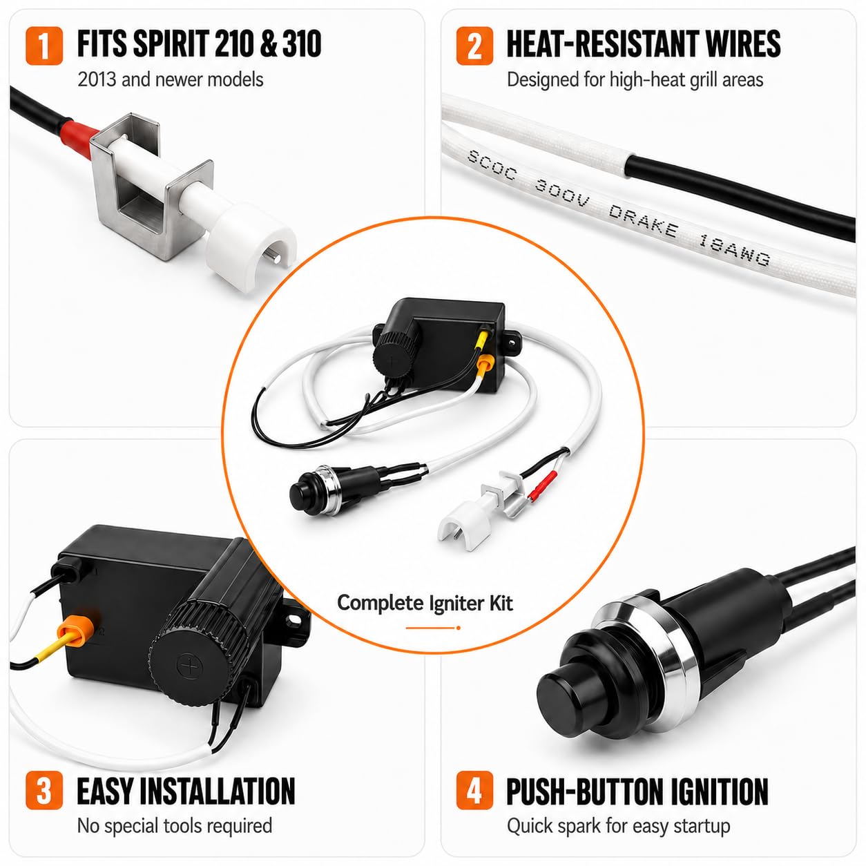 GRISUN electrodos primer plano para encendido fiable y duradero