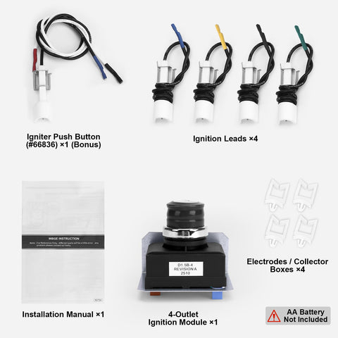 GRISUN electrodo y punta metálica ajustable para mejor chispa