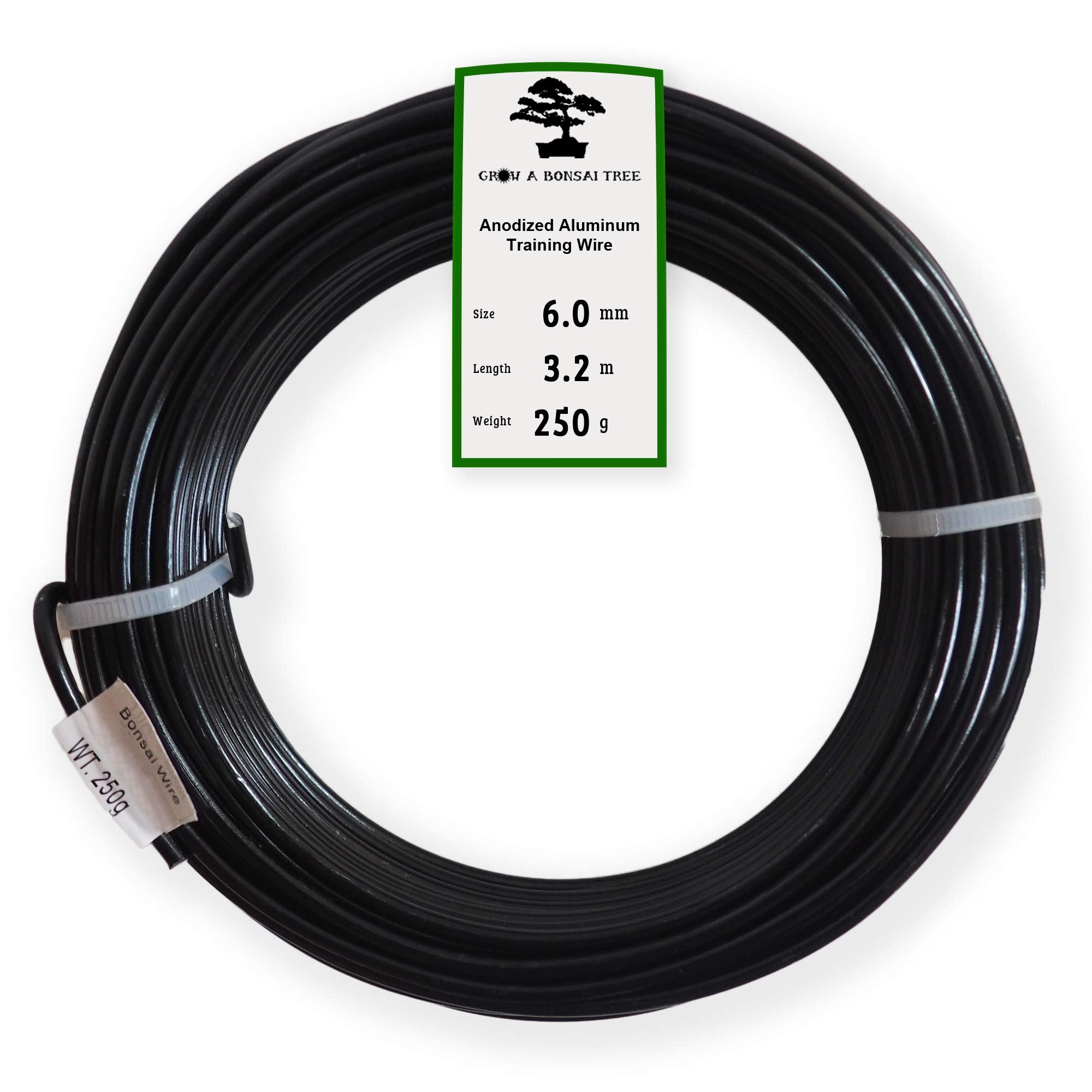 Grow A Bonsai Tree alambre anodizado frontal rollo negro, resistencia y acabado estético
