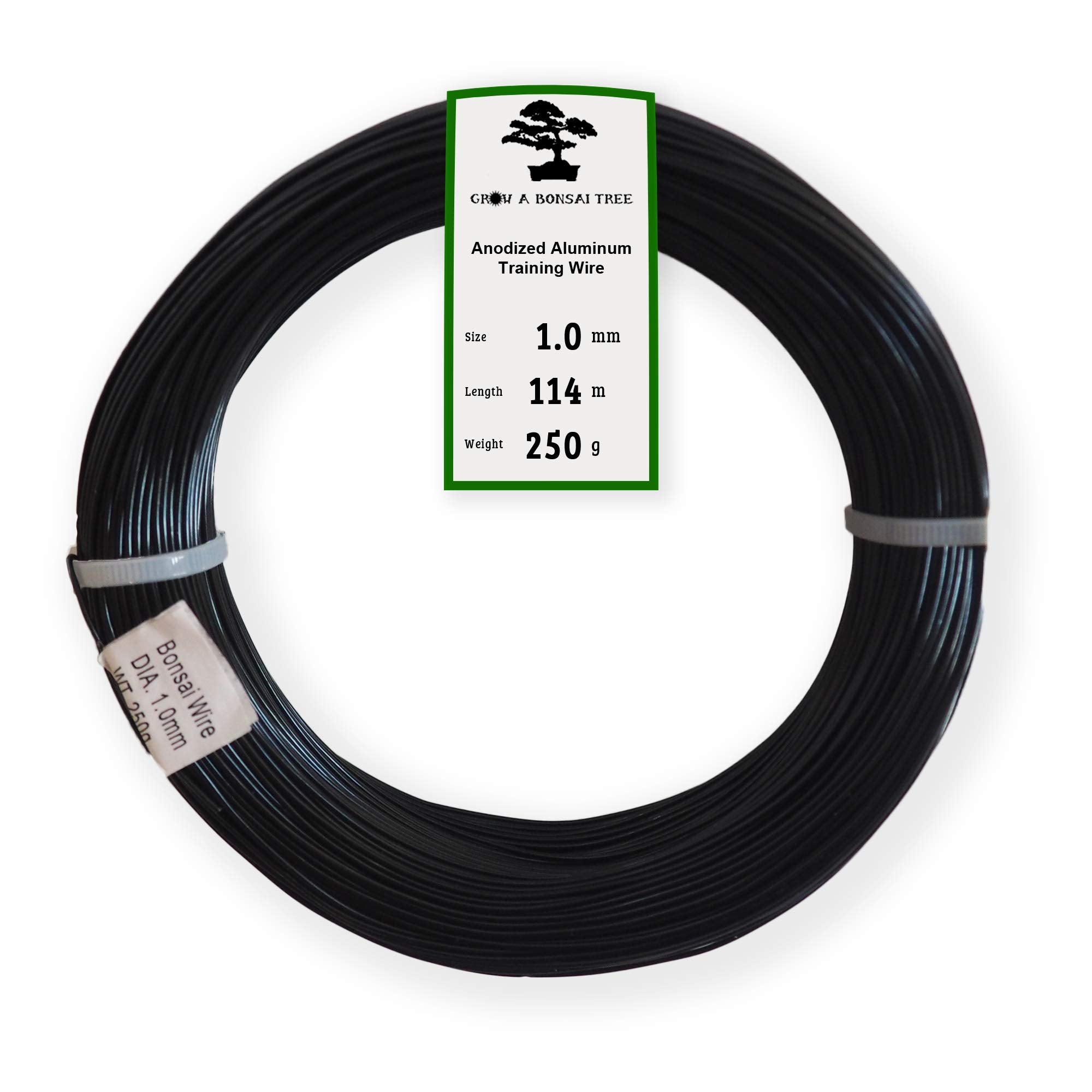 Grow A Bonsai Tree rollo frontal mostrando alambre negro, beneficio: gran cantidad útil