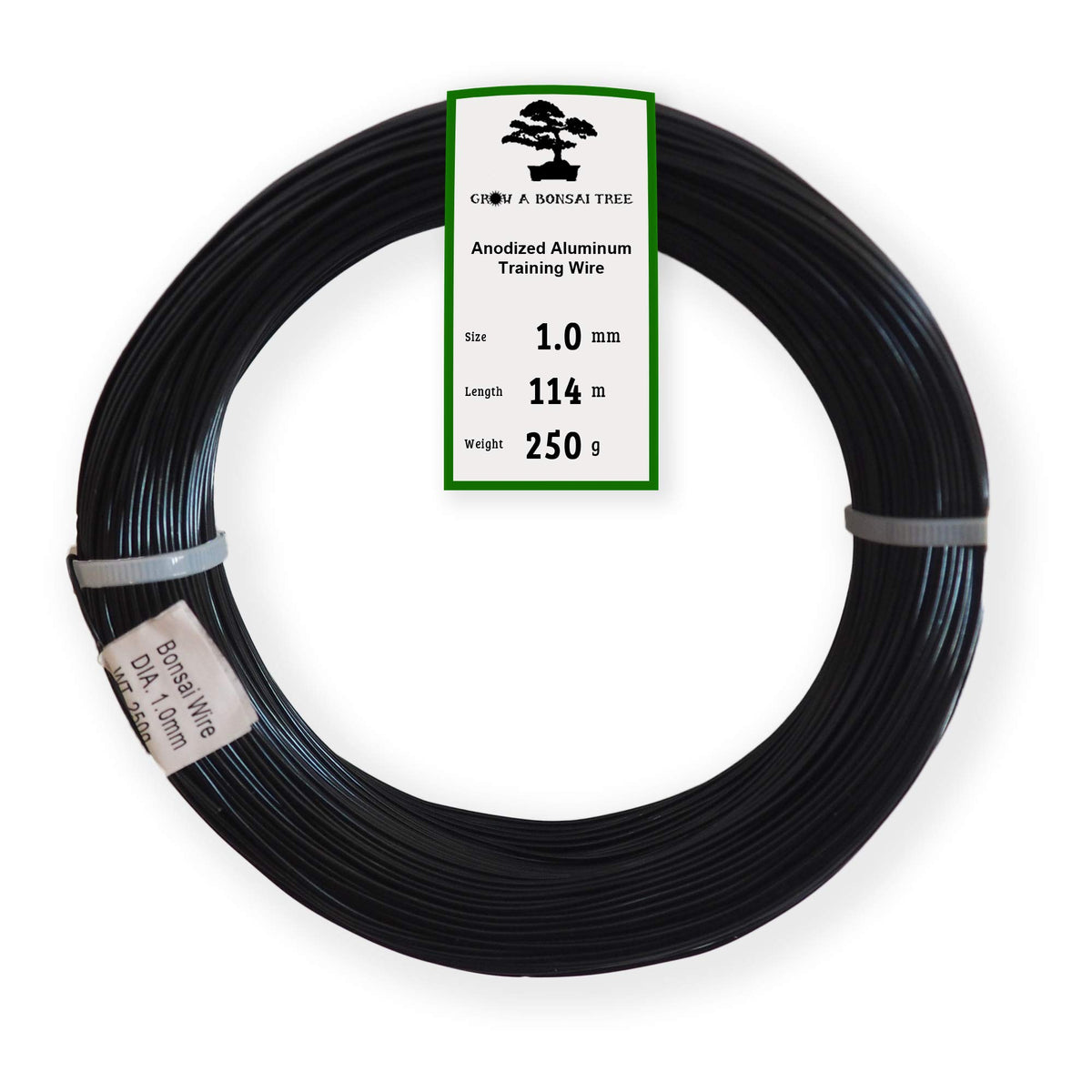 Grow A Bonsai Tree rollo frontal mostrando alambre negro, beneficio: gran cantidad útil