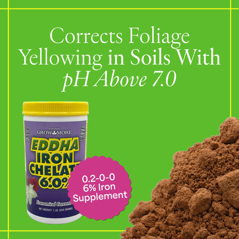 Grow More primer plano del polvo soluble que facilita mezcla rápida