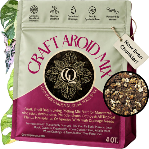 Grow Queen frente del empaque mostrando mezcla lista para usar y practicidad