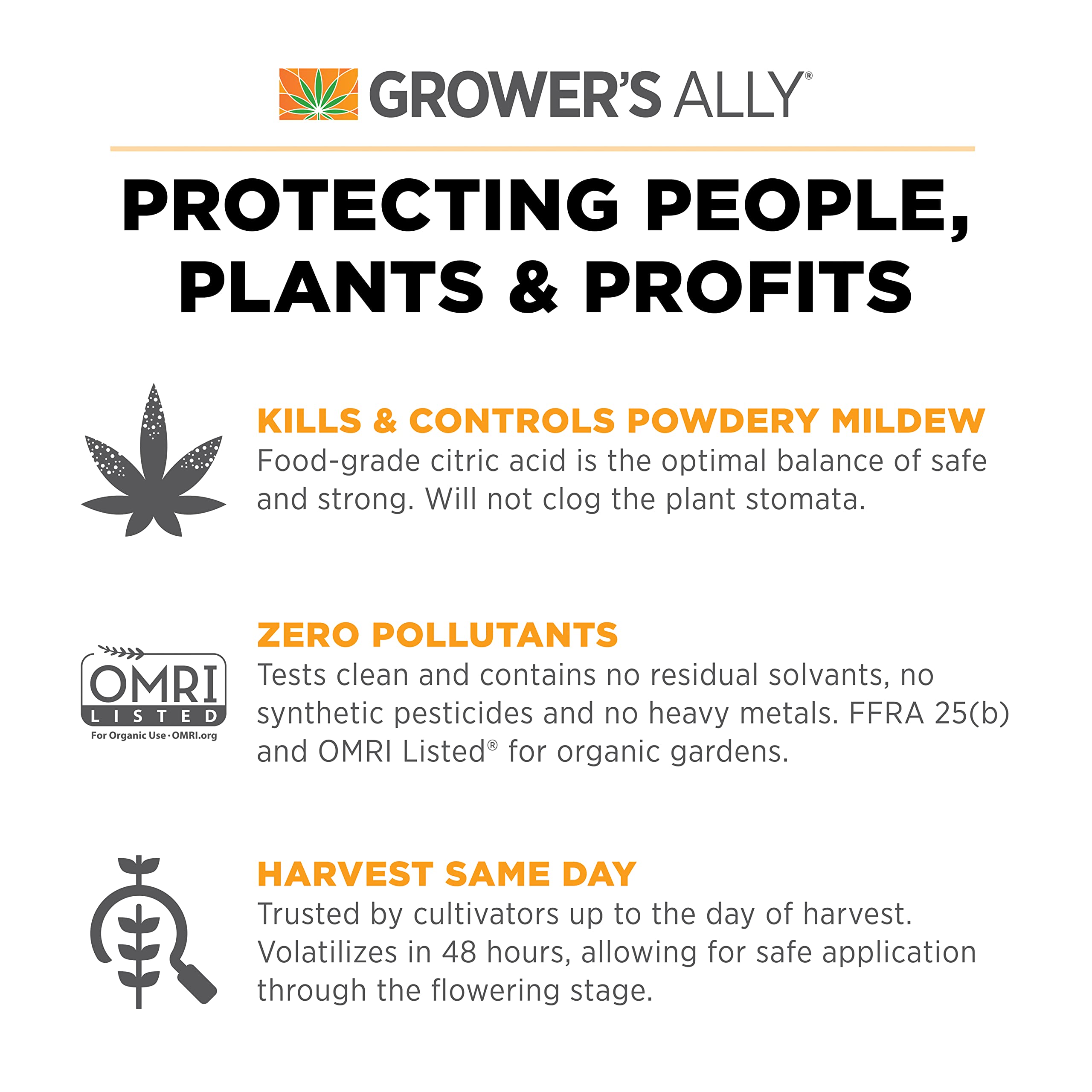 Grower's Ally pulverizador en acción mostrando cobertura foliar efectiva