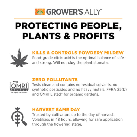 Grower's Ally pulverizador en acción mostrando cobertura foliar efectiva
