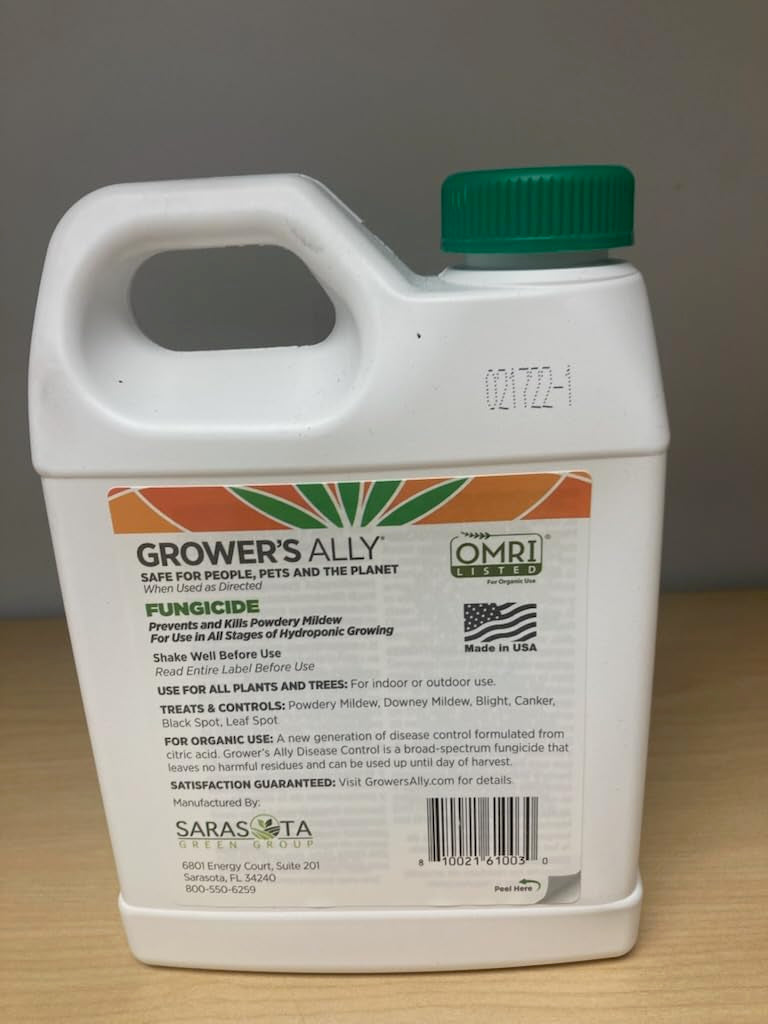 Grower's Ally aplicado en huerto urbano demostrando uso en comestibles
