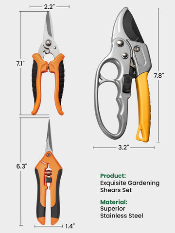GROWNEER tijeras junto a mano para comparar tamaño y control