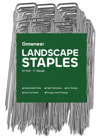 GROWNEER empaque frontal con 100 grapas, organización y cantidad