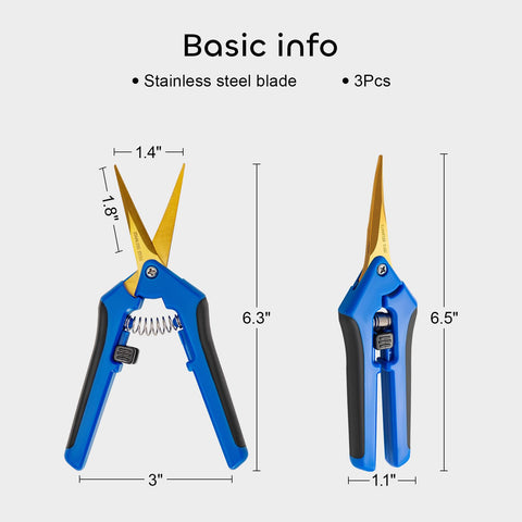 GROWNEER tijeras en uso durante cosecha de hierbas para resultados delicados