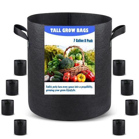 Growpropel vista frontal del paquete mostrando 8 bolsas y beneficios de cultivo