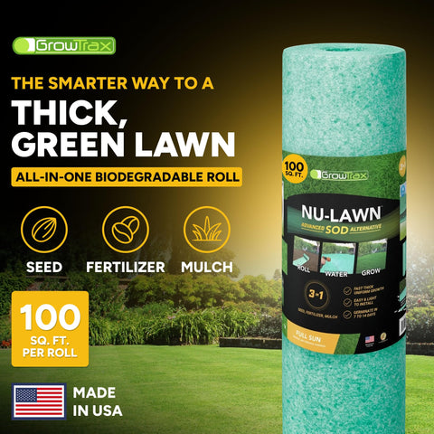 GROWTRAX tela biodegradable detalle que protege semillas y evita erosión