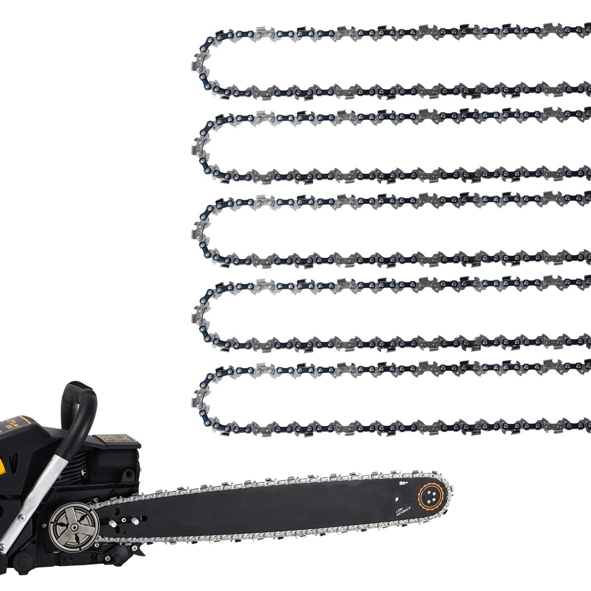 GSSHBR empaque frontal pack cinco cadenas 12 pulgadas, reposición fiable