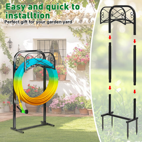 Gtongoko soporte en patio ordenado, mejora apariencia del jardín