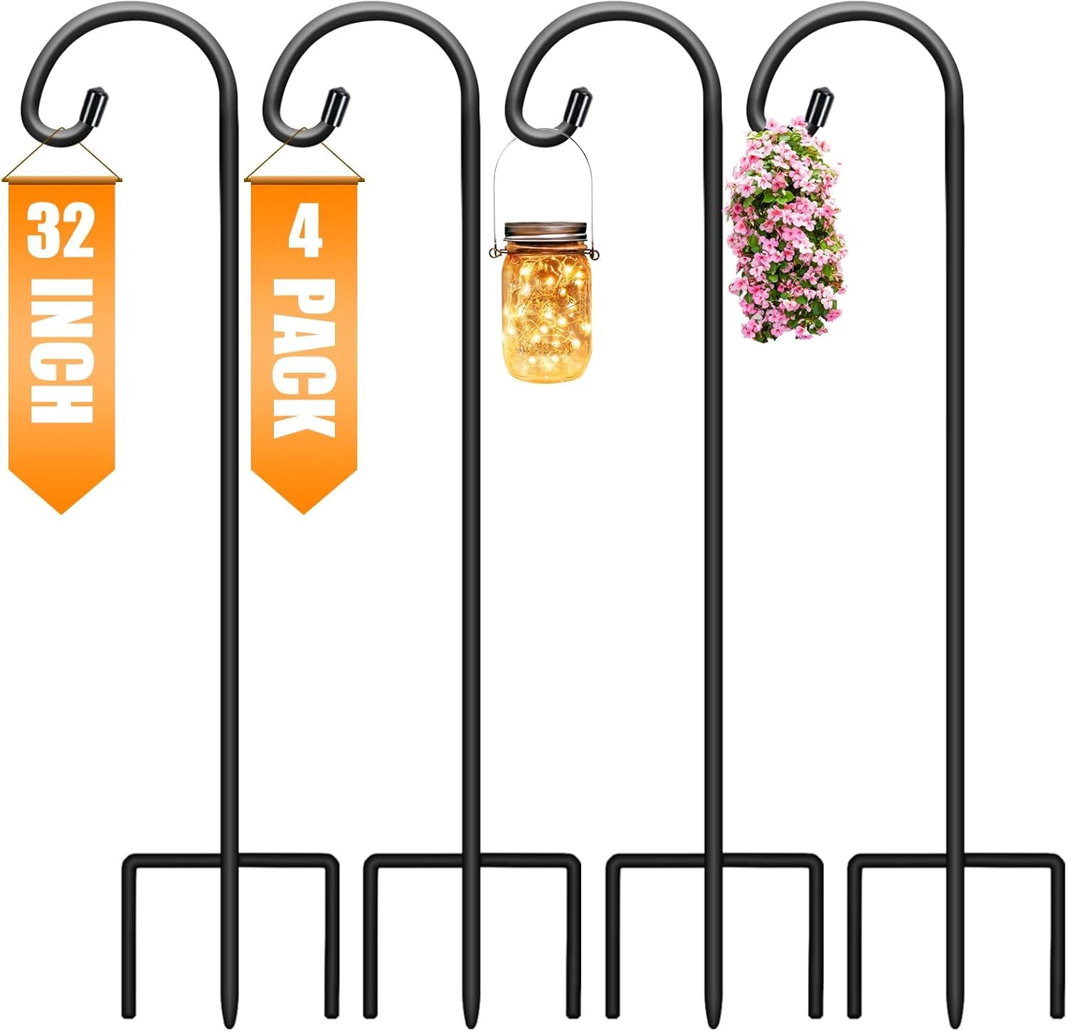 Gtongoko ganchos 4 pack vista frontal elegante y decorativa