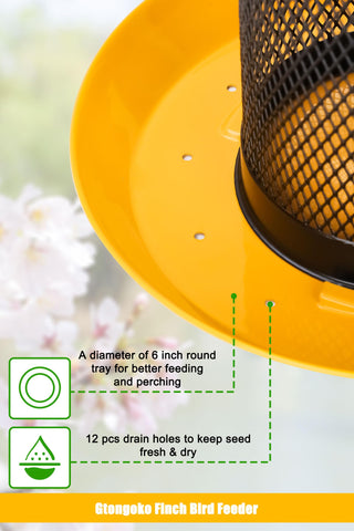 Gtongoko malla 0.24" detalle que permite a los finches posarse con seguridad