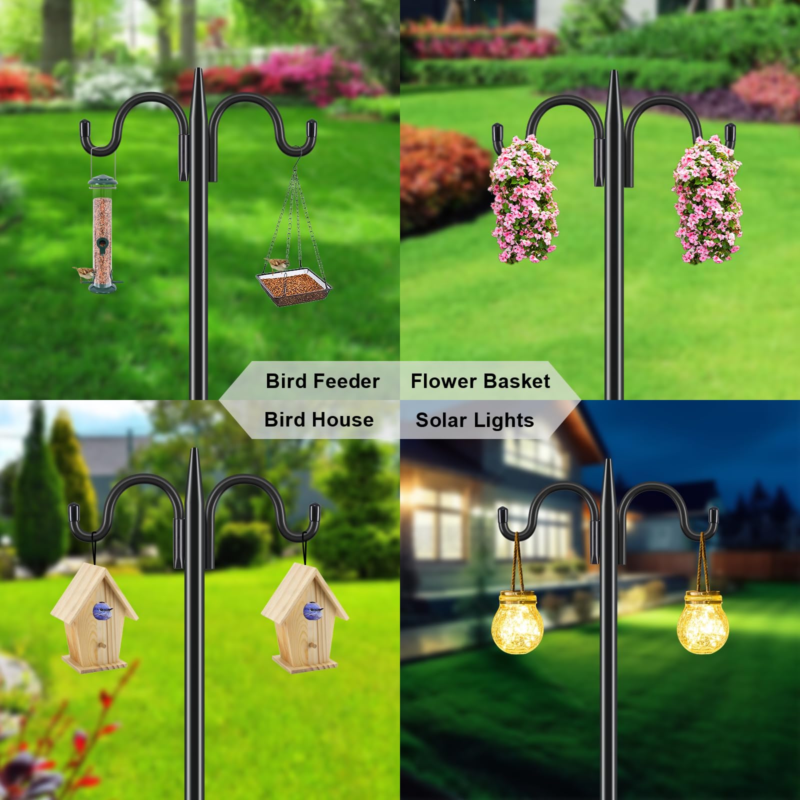 Gtongoko pack de dos postes empaquetado listo para exterior