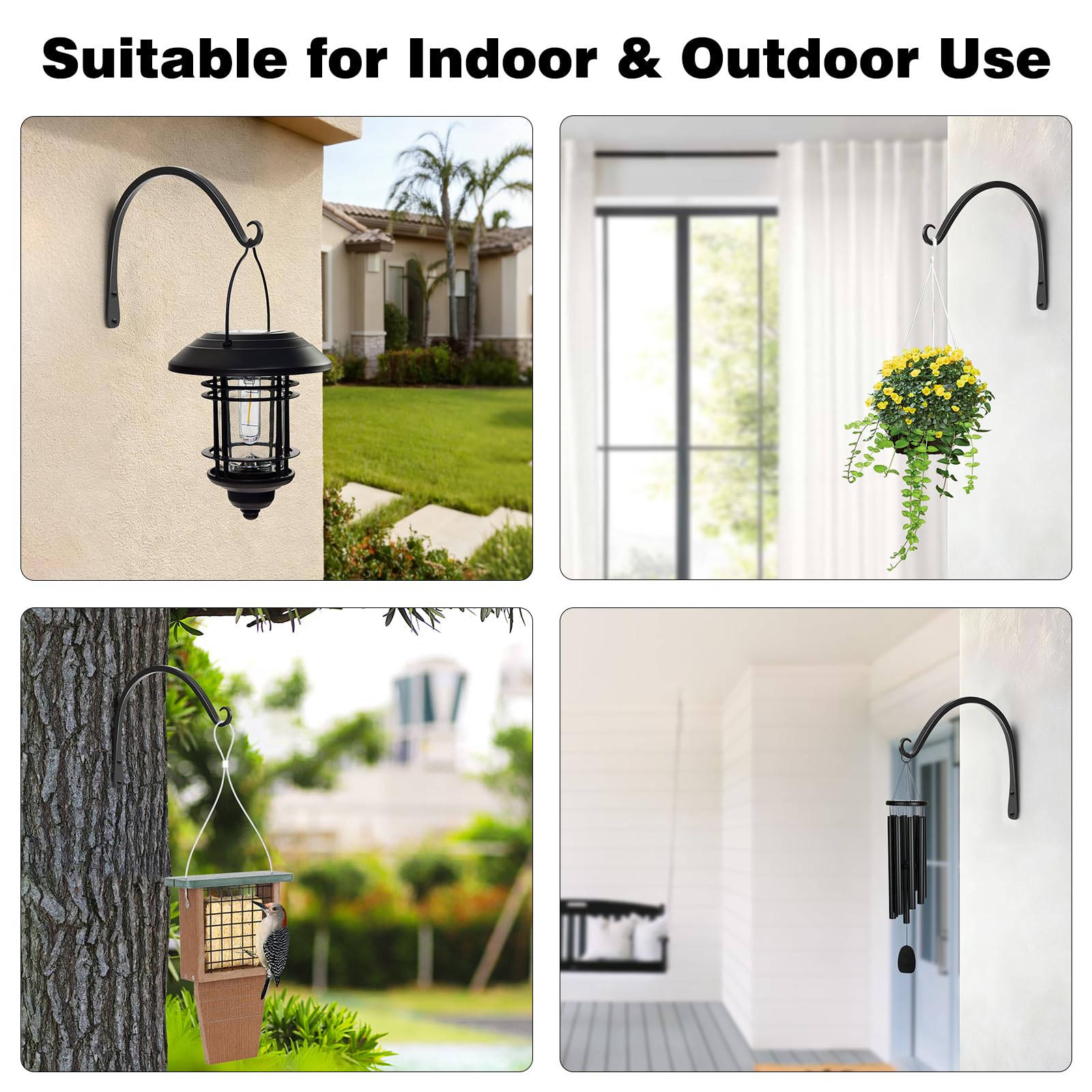 Gtongoko soporte sosteniendo un farol decorativo para iluminar exteriores